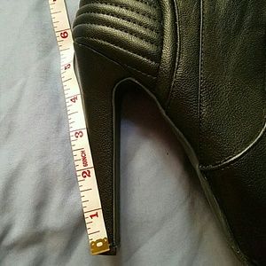 Black over the knee platform boots